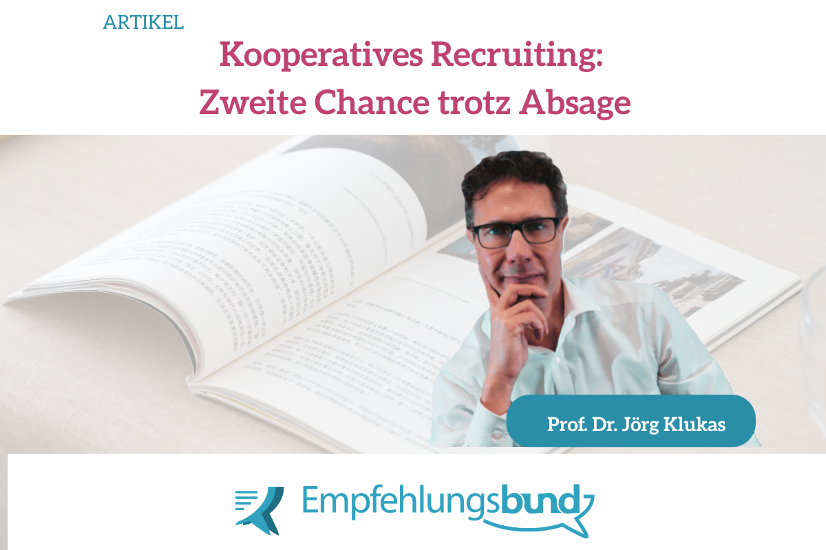 Zweite Chance trotz Absage:
Warum gute Bewerbungen nicht verloren gehen sollten